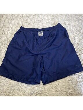 Vintage 90s Adidas Navy Blue Track Athletic Shorts Mens Large Retro Solid [COPY]